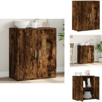 Sideboard Räuchereiche 60x31x70 cm Holzwerkstoff - Holz Sideboard - Wohnzimmer Möbel - Regal - Sideboard Braun - Schreibtisch Organisieren Sideboard Räuchereiche 60x31x70 cm Holzwerkstoff - Holz Sideboard - Wohnzimmer Möbel - Regal - Sideboard Braun - Schreibtisch Organisieren von VIDAXL