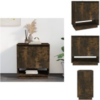 Vidaxl - Sideboard Räuchereiche 70x41x75 cm Holzwerkstoff - Schrank - Sideboard - Wohnzimmermöbel - Holzmöbel - Rauchereiche Möbel von VIDAXL