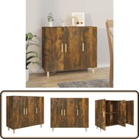 Sideboard Räuchereiche 90x34x80 cm Holzwerkstoff - Schreibtisch - Wohnzimmermöbel - Sideboard - Regal - Holzmöbel Sideboard Räuchereiche 90x34x80 cm Holzwerkstoff - Schreibtisch - Wohnzimmermöbel - Sideboard - Regal - Holzmöbel von VIDAXL