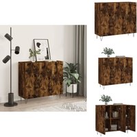 Sideboard Räuchereiche 90x34x80 cm Holzwerkstoff - Sideboard - Wohnzimmermöbel - Holzmöbel - Regal - Schreibtisch Sideboard Räuchereiche 90x34x80 cm Holzwerkstoff - Sideboard - Wohnzimmermöbel - Holzmöbel - Regal - Schreibtisch von VIDAXL