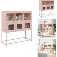 Vidaxl - Sideboard Rosa 100,5x39x107 cm Kaltgewalzter Stahl - Sideboard - Sideboards - Kommode - Anrichte Vidaxl - Sideboard Rosa 100,5x39x107 cm Kaltgewalzter Stahl - Sideboard - Sideboards - Kommode - Anrichte von VIDAXL