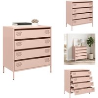 Sideboard Rosa 68x39x73,5 cm Kaltgewalzter Stahl - Sideboard - Sideboards - Kommode - Kommode Mit Schubladen von VIDAXL