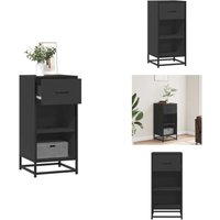 Sideboard Schwarz 35,5x35x76 cm Holzwerkstoff und Metall - Sideboard - Sideboards - Anrichte - Regal von VIDAXL