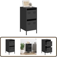 Sideboard Schwarz 35x39x73,5 cm Kaltgewalzter Stahl - Vidaxl Sideboard Schwarz 35x39x73,5 cm Kaltgewalzter Stahl - Vidaxl von VIDAXL