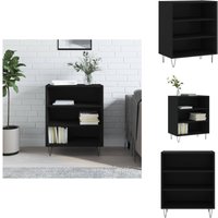 Sideboard Schwarz 57x35x70 cm Holzwerkstoff - Schreibtisch - Sideboard - Wohnzimmermöbel - Holzmöbel - Schwarz von VIDAXL