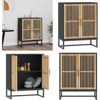 Sideboard Schwarz 60x30x75 cm Holzwerkstoff - Schreibtisch - Sideboard - Wohnzimmermöbel - Schwarz - Massivholzmöbel - Home & Living von VIDAXL