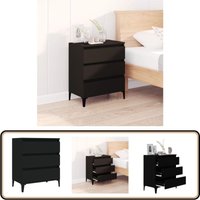 Sideboard Schwarz 60x35x70 cm Holzwerkstoff - Schreibtisch - Sideboard Schwarz - Wohnzimmermöbel - Regal - Holzmöbel Sideboard Schwarz 60x35x70 cm Holzwerkstoff - Schreibtisch - Sideboard Schwarz - Wohnzimmermöbel - Regal - Holzmöbel von VIDAXL