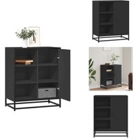 Sideboard Schwarz 62x35x76 cm Holzwerkstoff - Sideboard - Sideboards - Anrichte - Regal Sideboard Schwarz 62x35x76 cm Holzwerkstoff - Sideboard - Sideboards - Anrichte - Regal von VIDAXL