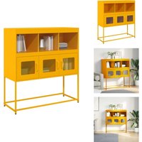 Vidaxl - Sideboard Senfgelb 100,5x39x107 cm Kaltgewalzter Stahl - Sideboard - Sideboards - Kommode - Anrichte Vidaxl - Sideboard Senfgelb 100,5x39x107 cm Kaltgewalzter Stahl - Sideboard - Sideboards - Kommode - Anrichte von VIDAXL