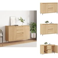Sideboard Sonoma-Eiche 104x35x70 cm Holzwerkstoff - Sideboard - Wohnzimmermöbel - Holzmöbel - Kommode - Regal Sideboard Sonoma-Eiche 104x35x70 cm Holzwerkstoff - Sideboard - Wohnzimmermöbel - Holzmöbel - Kommode - Regal von VIDAXL