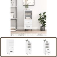 Sideboard Weiß 34,5x34x90 cm Holzwerkstoff - Schreibtisch - Wohnzimmermöbel - Sideboard - Regal - Weißer Sideboard Sideboard Weiß 34,5x34x90 cm Holzwerkstoff - Schreibtisch - Wohnzimmermöbel - Sideboard - Regal - Weißer Sideboard von VIDAXL