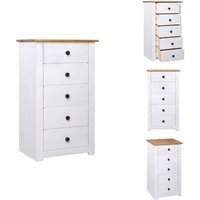 Vidaxl - Sideboard Weiß 46x40x89 cm Kiefernholz Panama - Sideboard - Schubladenschrank - Wohnwand - Regal - Holz Sideboard von VIDAXL
