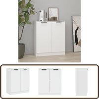 Sideboard Weiß 60x30x70 cm Holzwerkstoff - Schreibtisch - Wohnzimmermöbel - Sideboard Weiß - Holz Sideboard - Regal von VIDAXL