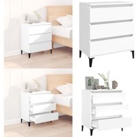 Sideboard Weiß 60x35x70 cm Holzwerkstoff - Schreibtisch - Wohnzimmermöbel - Sideboard - Regal - Weißer Schrank - Home & Living Sideboard Weiß 60x35x70 cm Holzwerkstoff - Schreibtisch - Wohnzimmermöbel - Sideboard - Regal - Weißer Schrank - Home & Living von VIDAXL