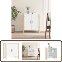 Sideboard Weiß 62x38x70 cm Holzwerkstoff - Schreibtisch - Wohnzimmermöbel - Sideboard - Regal - Holzmöbel von VIDAXL