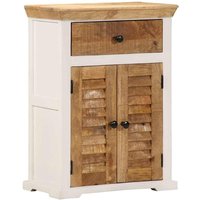 Sideboard Weiß und Braun 55x30x73 cm Massivholz Mango Vidaxl Sideboard Weiß und Braun 55x30x73 cm Massivholz Mango Vidaxl von VIDAXL