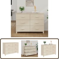 Sideboard hamar Honigbraun 113x40x80 cm Massivholz Kiefer - Kommode - Sideboard - Wohnzimmermöbel - Holzmöbel - Massivholzmöbel von VIDAXL