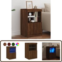 Sideboard mit LED-Leuchten Braun Eichen-Optik 41x37x67 cm - Sideboard - Wohnwand - TV-Schrank - Regal - Eiche Optik Sideboard mit LED-Leuchten Braun Eichen-Optik 41x37x67 cm - Sideboard - Wohnwand - TV-Schrank - Regal - Eiche Optik von VIDAXL