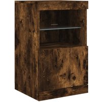 Sideboard mit LED-Leuchten Räuchereiche 41x37x67 cm Vidaxl von VIDAXL