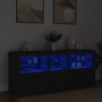 Sideboard mit LED-Leuchten Schwarz 162x37x67 cm Vidaxl Sideboard mit LED-Leuchten Schwarz 162x37x67 cm Vidaxl von VIDAXL