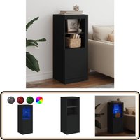 Sideboard mit LED-Leuchten Schwarz 41x37x100 cm - Schreibtisch - Wohnzimmermöbel - Sideboard - TV-Stand - Regal Sideboard mit LED-Leuchten Schwarz 41x37x100 cm - Schreibtisch - Wohnzimmermöbel - Sideboard - TV-Stand - Regal von VIDAXL