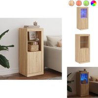 Sideboard mit LED-Leuchten Sonoma-Eiche 41x37x100 cm - Sideboard - Wohnzimmermöbel - TV-Schreibtisch - Regal - Holz Sideboard Sideboard mit LED-Leuchten Sonoma-Eiche 41x37x100 cm - Sideboard - Wohnzimmermöbel - TV-Schreibtisch - Regal - Holz Sideboard von VIDAXL
