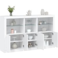 Sideboard mit LED-Leuchten Weiß 162x37x100 cm - Vidaxl von VIDAXL