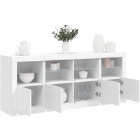 Sideboard,Kommode mit LED-Leuchten Weiß 163x37x67 cm Vidaxl 54233 von VIDAXL