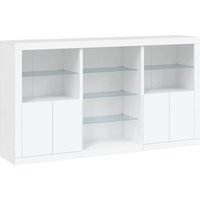 Sideboard mit LED-Leuchten Weiß 181,5x37x100 cm - Vidaxl Sideboard mit LED-Leuchten Weiß 181,5x37x100 cm - Vidaxl von VIDAXL