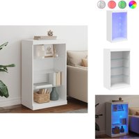 Sideboard mit LED-Leuchten Weiß 60,5x37x100 cm - Sideboard - Wohnzimmermöbel - TV-Schreibtisch - Regal - Holz Sideboard Sideboard mit LED-Leuchten Weiß 60,5x37x100 cm - Sideboard - Wohnzimmermöbel - TV-Schreibtisch - Regal - Holz Sideboard von VIDAXL