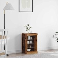 vidaXL Sideboard mit LED-Lichtern Alteiche 41x37x67 cm von VIDAXL