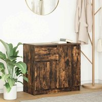 Sideboard mit Schublade Räuchereiche 71x35x65 cm Holzwerkstoff Vidaxl von VIDAXL