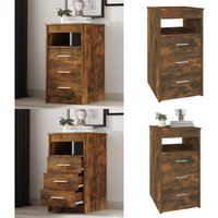 Vidaxl - Sideboard mit Schubladen Räuchereiche 40x50x76 cm Holzwerkstoff - Sideboard - Kommode - Schrank - Wohnraumorganisation - Aufbewahrungsbox Vidaxl - Sideboard mit Schubladen Räuchereiche 40x50x76 cm Holzwerkstoff - Sideboard - Kommode - Schrank - Wohnraumorganisation - Aufbewahrungsbox von VIDAXL