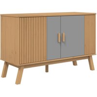 Sideboard olden Grau und Braun 114x43x73,5 cm Massivholz Kiefer Vidaxl Sideboard olden Grau und Braun 114x43x73,5 cm Massivholz Kiefer Vidaxl von VIDAXL
