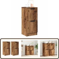 Sideboards 2 Stk. Altholz-Optik 30x30x70 cm Holzwerkstoff - Vidaxl Sideboards 2 Stk. Altholz-Optik 30x30x70 cm Holzwerkstoff - Vidaxl von VIDAXL