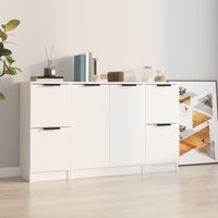 Sideboards 3 Stk. Weiß Holzwerkstoff - Vidaxl Sideboards 3 Stk. Weiß Holzwerkstoff - Vidaxl von VIDAXL