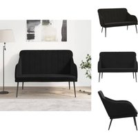 Sitzbänke - Living Sitzbank Schwarz 110x76x80 cm Samt von VIDAXL