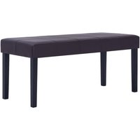 Sitzbank 106 cm Braun Kunstleder Vidaxl von VIDAXL