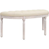 Sitzbank 110,5x45x49 cm Leinen Vidaxl von VIDAXL