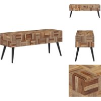 Sitzbank 110x35x45 cm Recyceltes Massivholz Teak - Holzbank - Sitzbank - Wohnzimmermöbel - Teekbank - Recyceltes Holz von VIDAXL