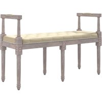 Sitzbank, Bettbank Beige 110x40x70 cm Leinen vidaXL von BONNEVIE