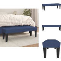 Sitzbank Blau 100x30x30 cm Stoff - Sitzbank - Blaue Couch - Sofa Blau - Polstercouch - Gemütliche Bank von VIDAXL