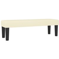 Sitzbank Creme 100x30x30 cm Kunstleder Vidaxl von VIDAXL