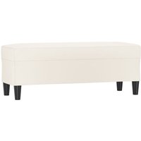 Sitzbank Creme 100x35x41 cm Kunstleder Vidaxl von VIDAXL
