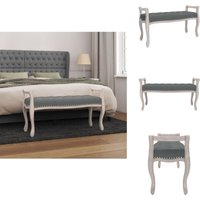 Sitzbank Dunkelgrau 110x45x60 cm Stoff - Bank - Sitzbank - Flurbank - Sofa Bank - Wohnzimmermöbel von VIDAXL