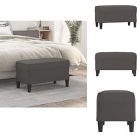 Sitzbank Grau 70x35x41 cm Kunstleder - Sitzbank - Grau - Kunstleder - Sofa - Lounge Möbel von VIDAXL