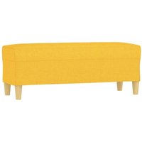 Sitzbank Hellgelb 100x35x41 cm Stoff Vidaxl von VIDAXL