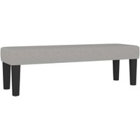 Sitzbank Hellgrau 100x30x30 cm Stoff Vidaxl von VIDAXL