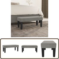 Sitzbank Hellgrau 70x30x30 cm Samt - Sitzbank - Grau - Sofa - Samtsofa - Couch von VIDAXL