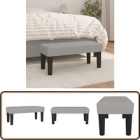 Sitzbank Hellgrau 70x30x30 cm Stoff - Sitzbank - Grau - Sofa - Couch - Polstermöbel von VIDAXL